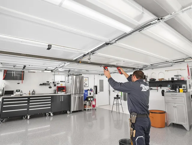 Overhead garage door repair service by East Windsor Garage Door Repair in East Windsor
